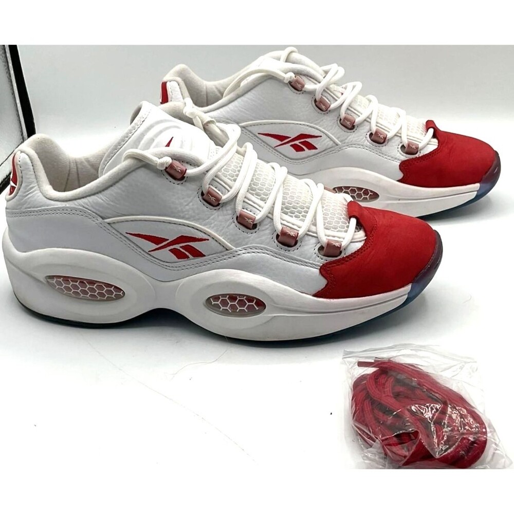 NWOT Reebok Question Low "Red Toe" Basketball Shoes Size 12